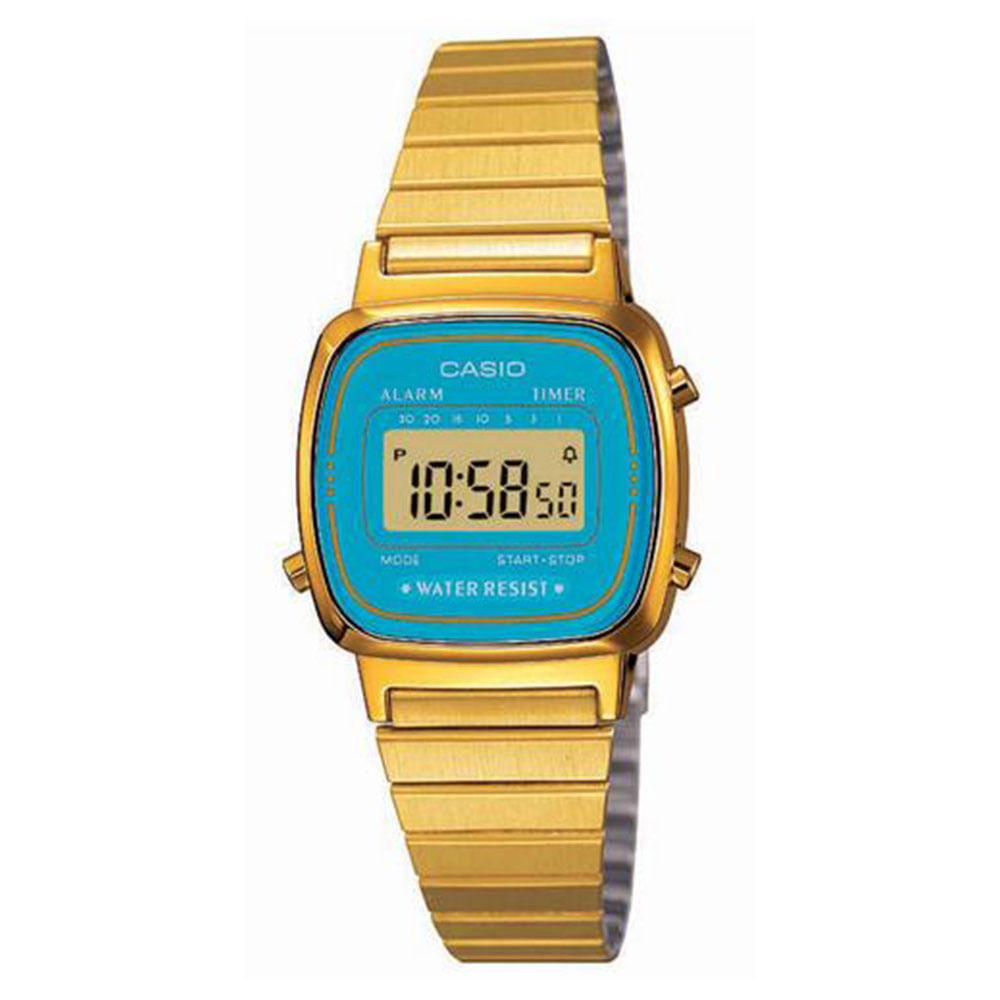 Relógio Feminino Digital Casio LA670WGA-2DF - Dourado