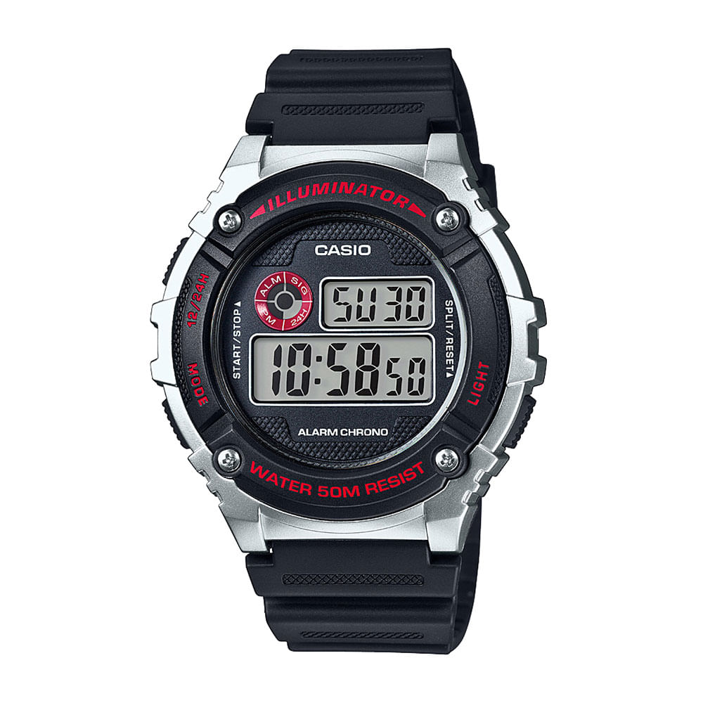 Relógio Masculino Casio Digital Esportivo W-216H-1CVDF