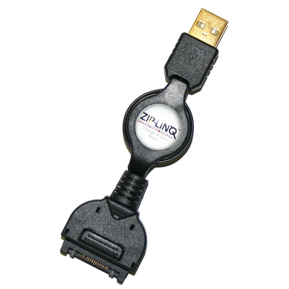 Cabo retrátil USB p/ sincronismo e carga para Palm (diversos modelos)