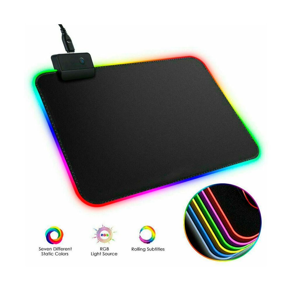 Led Gaming Mouse Pad com 12 modos de cores opeco20