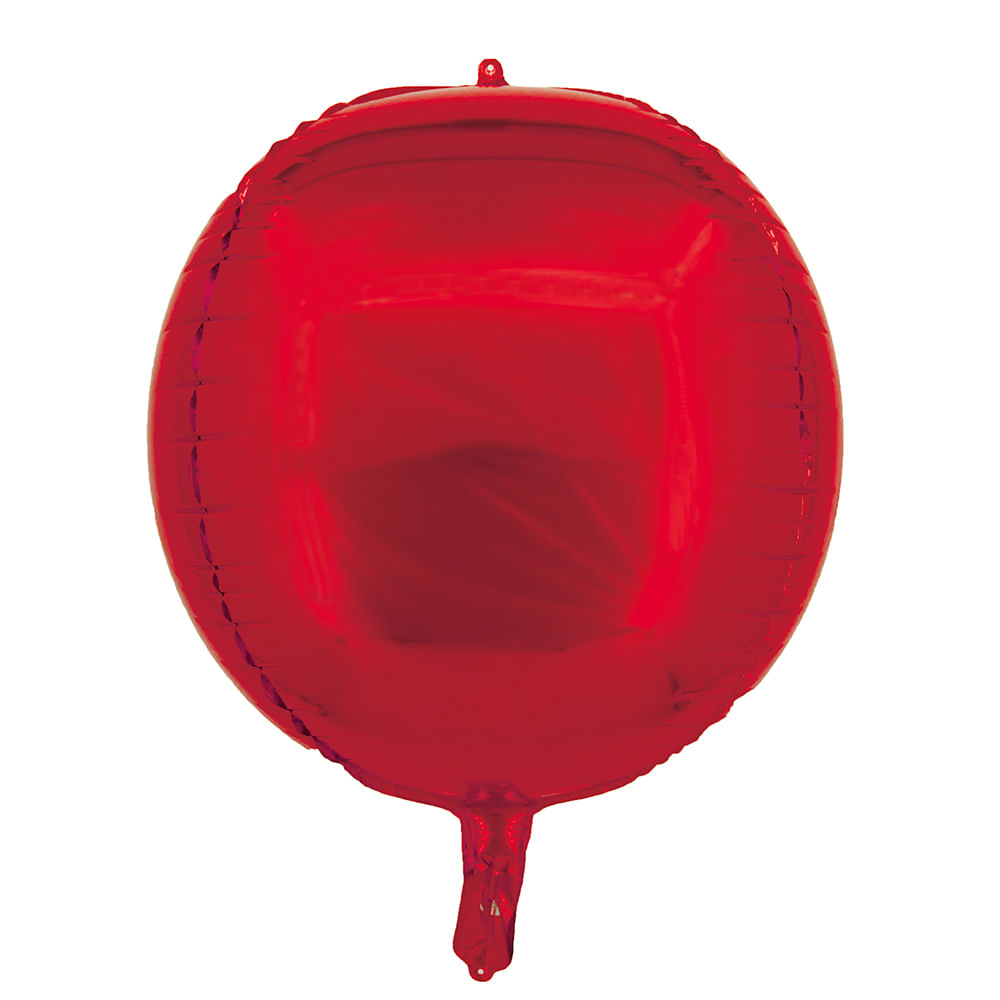 Balão Metalizado 51cm 20 polegadas Redondo 4D SilverFestas