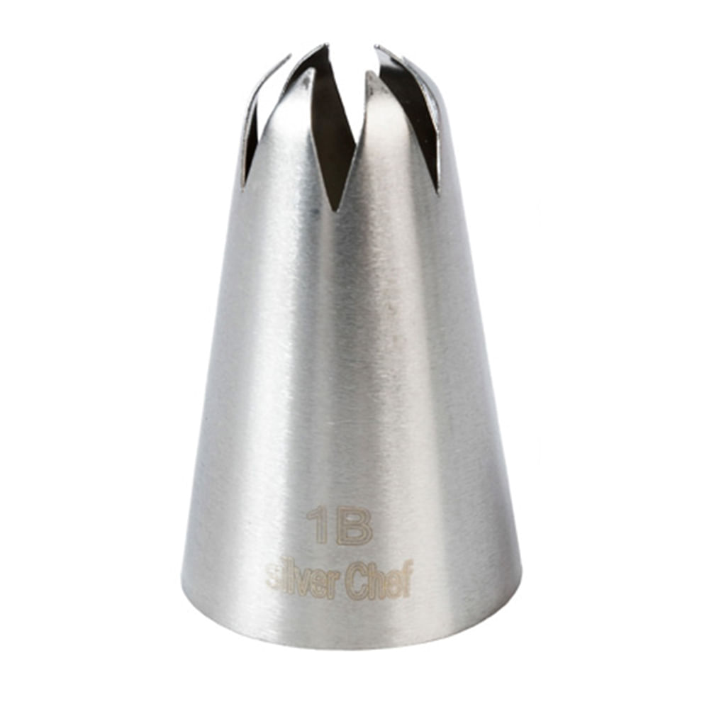 Bico Confeitaria Inox sem Emenda n° 1B - SilverChef