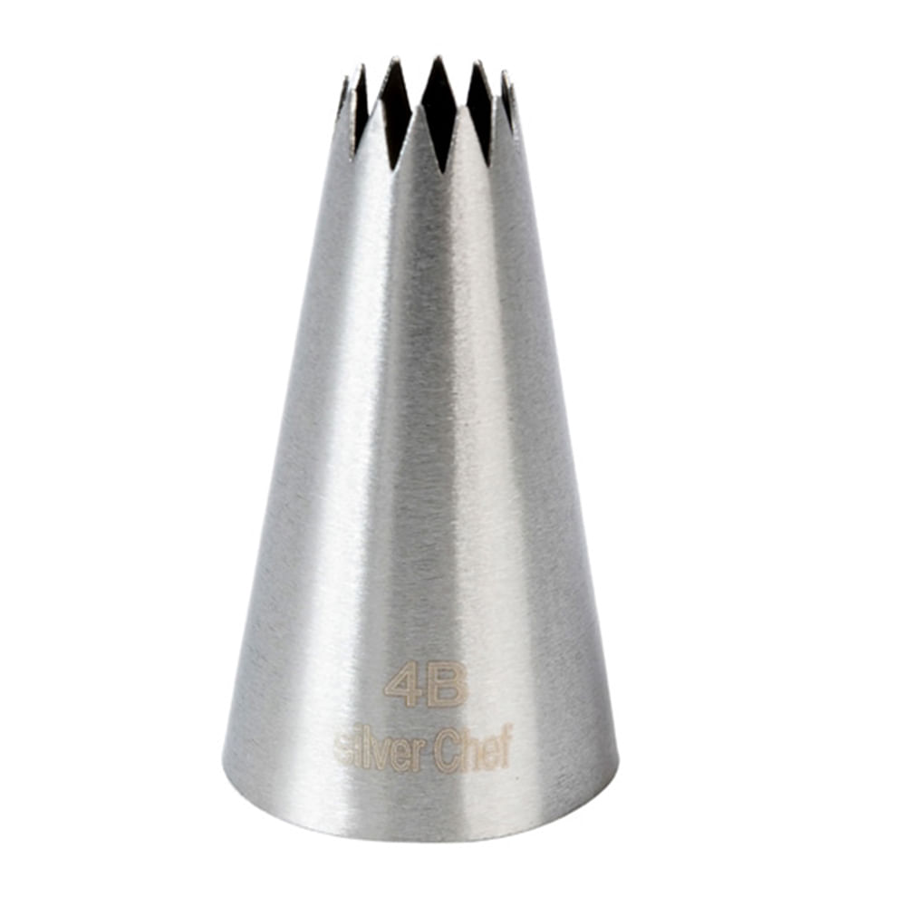 Bico Confeitaria Inox sem Emenda n° 4B - SilverChef